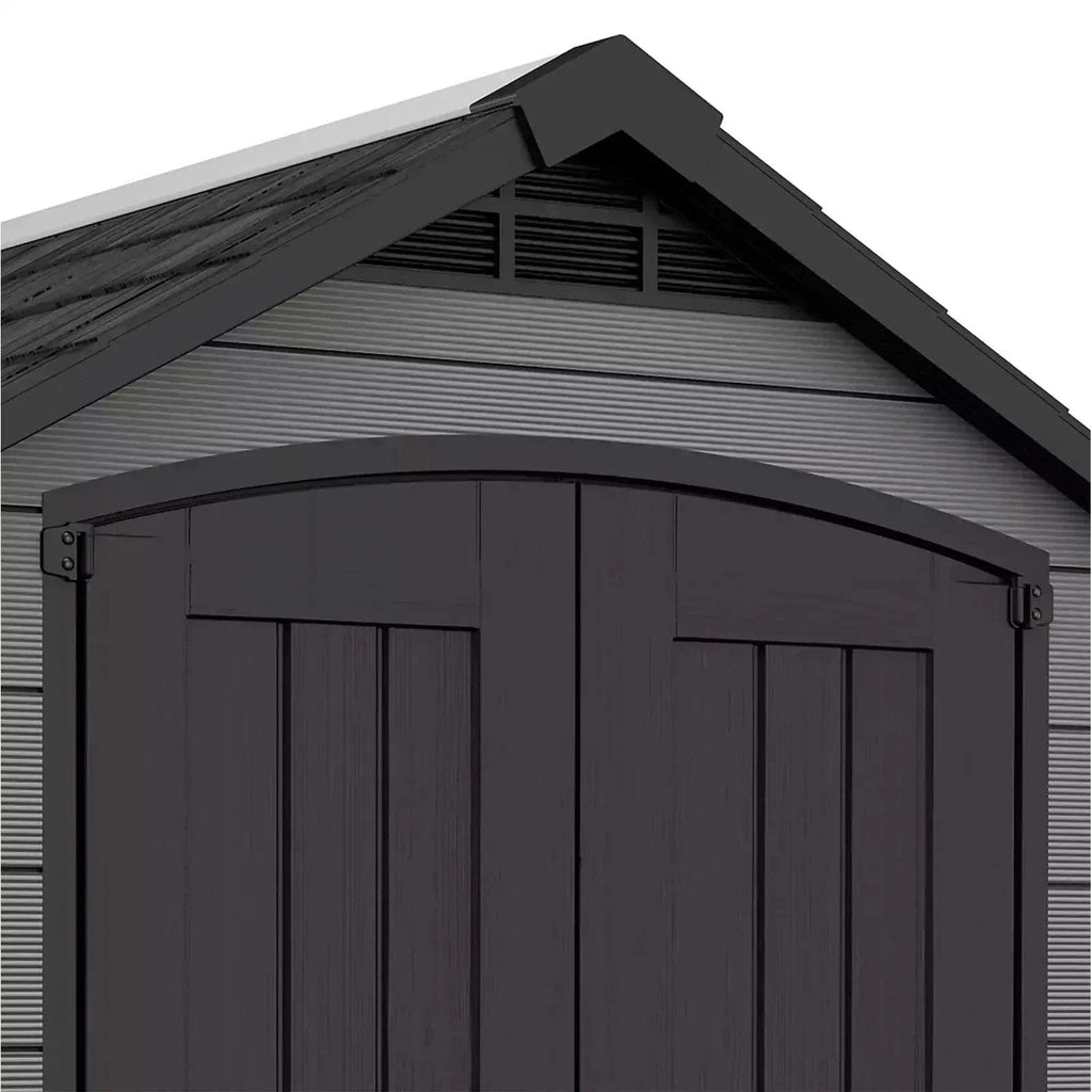Keter 7.5'x9' Premier Heavy Duty Plastic Shed – Grey