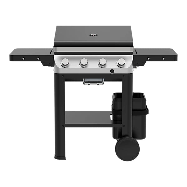 GoodHome Powell Black 4 burner Gas BBQ