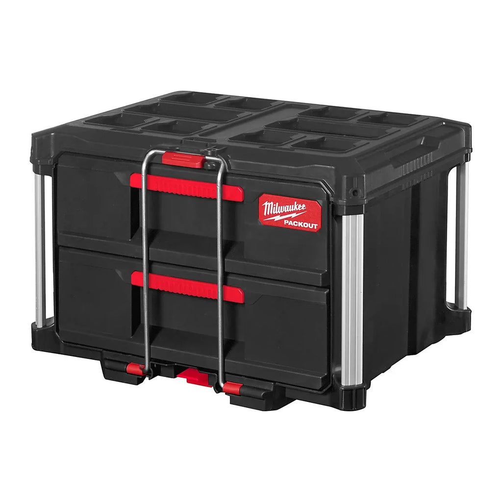 Milwaukee PACKOUT 2 Drawer Tool Box Organiser Stackable Tool Storage 4932472129