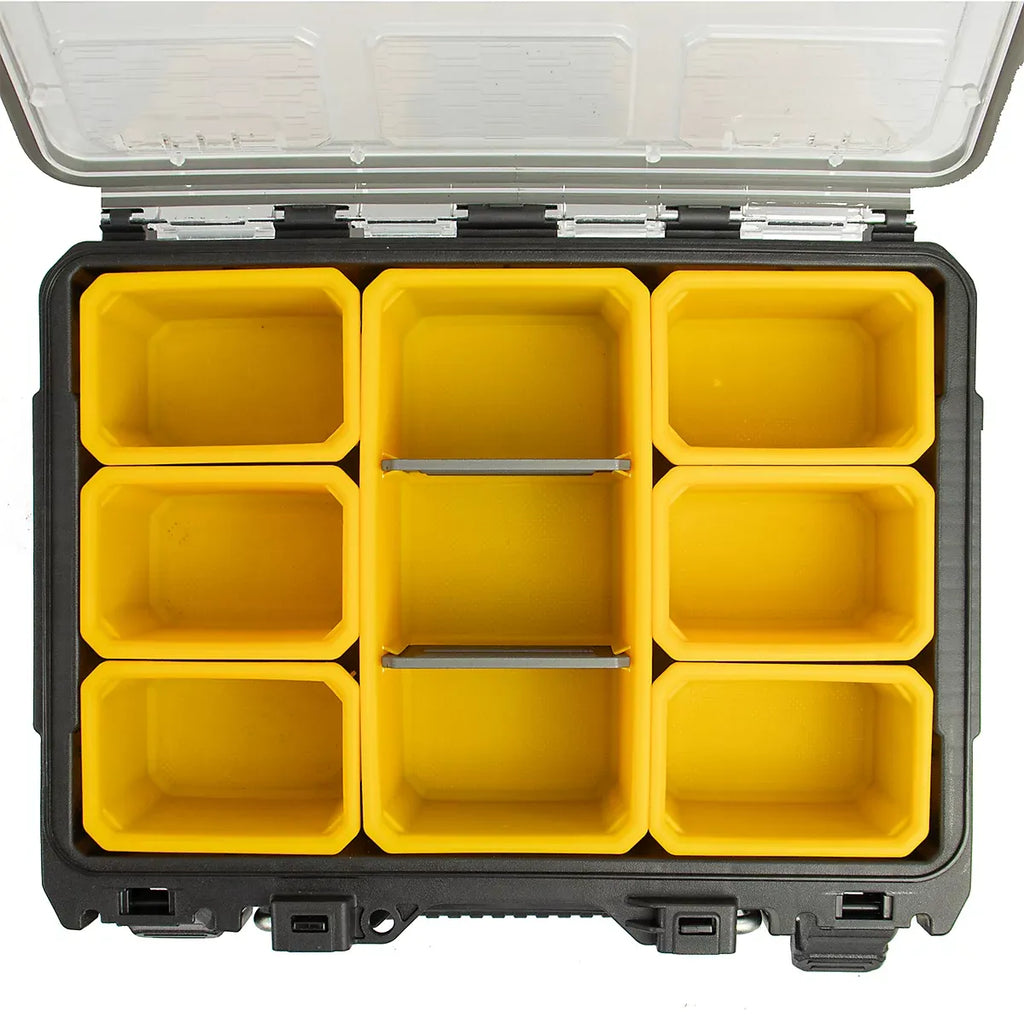 JCB Site System 5-Piece Tool Storage Set, Heavy-Duty Modular Toolboxes & Cart / Trolley JCB-SITESYS-ST-2